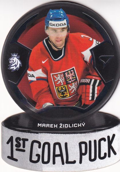 insert karta MAREK ŽIDLICKÝ 23-24 SZ Hokejové Česko 1st Goal Puck číslo GP-07